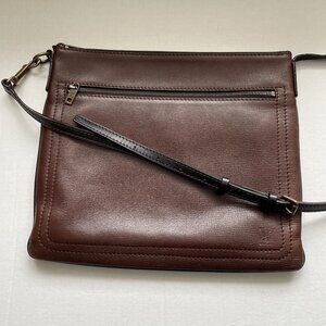 LOUIS VUITTON Sac Plat Shoulder Bag M92073 Utah Cafe Brown Calfskin